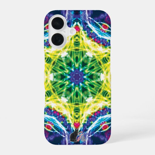 Joules Kaleidoscoop iPhone 16 Hoesje (Achterkant)