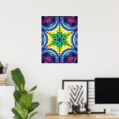 Joules Kinetic Collage Kaleidoscoop Poster (Thuiskantoor)