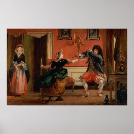 Jourdain Fences his Maid Poster (Voorkant)