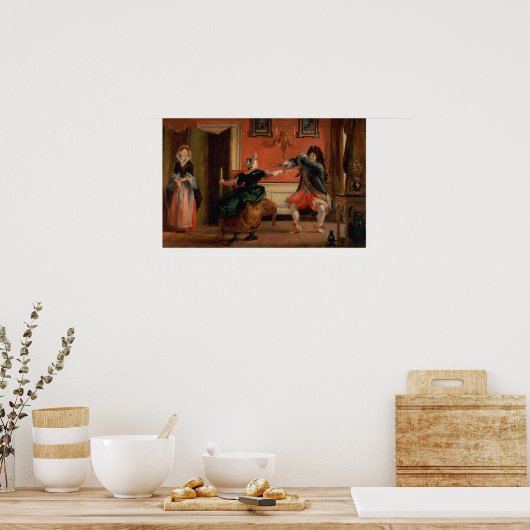 Jourdain Fences his Maid Poster (Keuken)