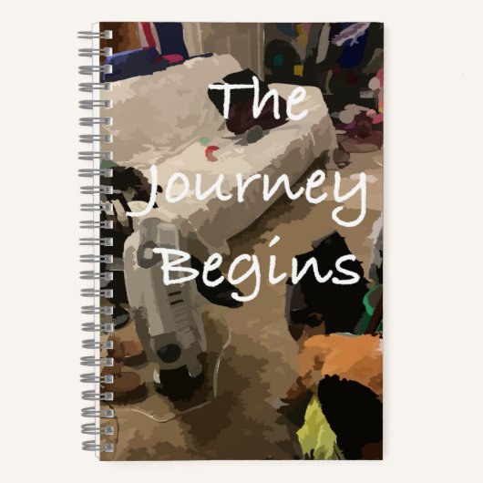 Journaal De reis begint Notitieboek (Voorkant)
