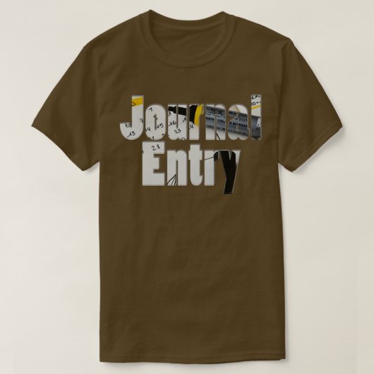 journaalpost t-shirt (Design voorkant)