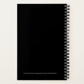 Journal, black chevron journal, cadeaujournaal notitieboek (Achterkant)