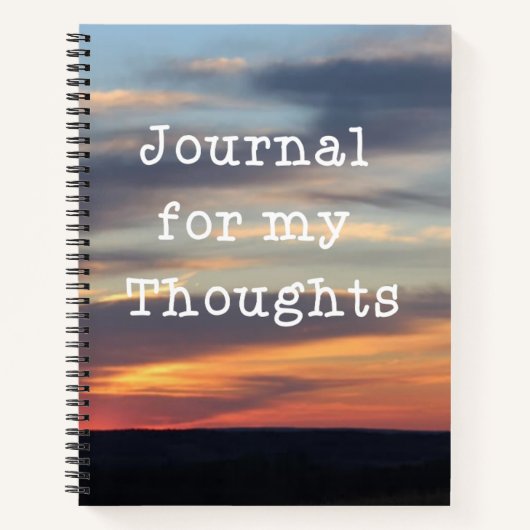 Journal for My Thoughts Sunset Notitieboek (Voorkant)