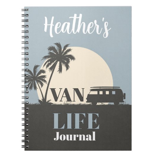 JOURNAL! 🚐 Gepersonaliseerd Van Life Notitieboek (Voorkant)