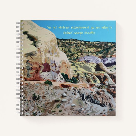 Journal, Ghost Ranch met Georgia O'Keeffe Quote Notitieboek (Voorkant)