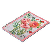 Journal-"Gratitude" — KoraalRozen Notitieboek (Linkerzijde)