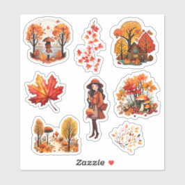 Journal Herfst waterverf plakboek briefpapier Sticker