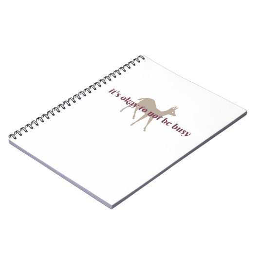 Journal: Het is oké om niet druk te zijn Notitieboek (Linkerzijde)