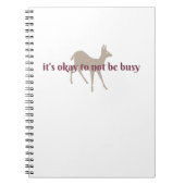 Journal: Het is oké om niet druk te zijn Notitieboek (Voorkant)