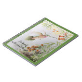 Journal- Hummingbird & Balboa Sunset Flowers Notitieboek (Linkerzijde)