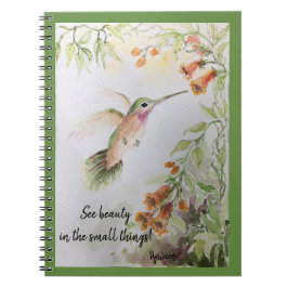 Journal- Hummingbird & Balboa Sunset Flowers Notitieboek