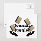 Journal Juggler Briefkaart (Voorkant / Achterkant)