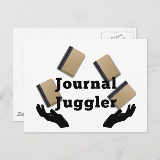 Journal Juggler Briefkaart (Voorkant / Achterkant)
