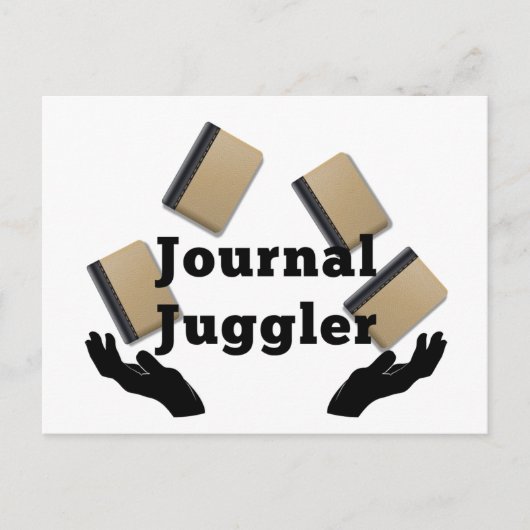 Journal Juggler Briefkaart (Voorkant)