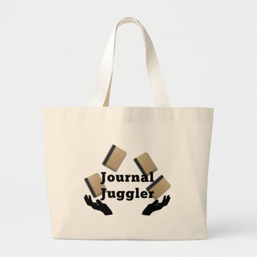 Journal Juggler Grote Tote Bag (Voorkant)