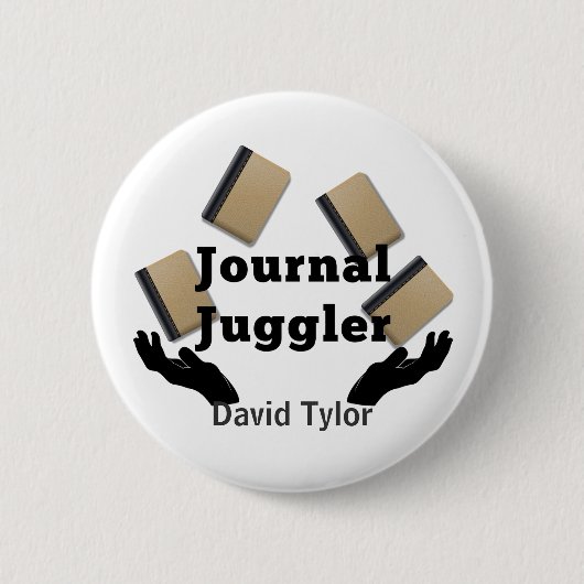 Journal Juggler Ronde Button 5,7 Cm (Voorkant)