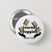 Journal Juggler Ronde Button 5,7 Cm (Voorkant /achterkant)