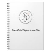 Journal met een doel notitieboek (Voorkant)