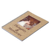 Journal met  foto's, gedachten en herinneringen notitieboek (Linkerzijde)