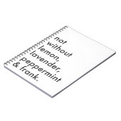 Journal "Not without Essential Oils" Notitieboek (Linkerzijde)