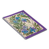Journal/Notitieboek — Blue Star Flower Notitieboek (Rechterzijde)