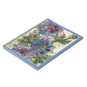 Journal/Notitieboek- Paarse Chrysanthemum Flowers Notitieboek (Linkerzijde)