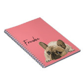 Journal/Notitieboek - Pink Frenchie, French Bulldo Notitieboek (Rechterzijde)