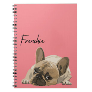Journal/Notitieboek - Pink Frenchie, French Bulldo Notitieboek
