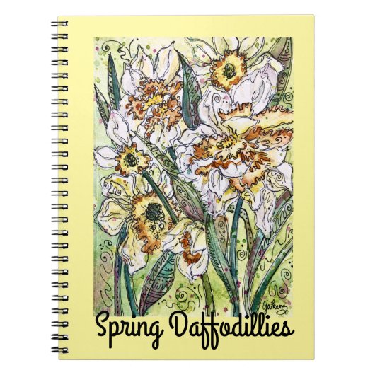Journal/Notitieboek-"Spring Daffodillies" Notitieboek (Voorkant)