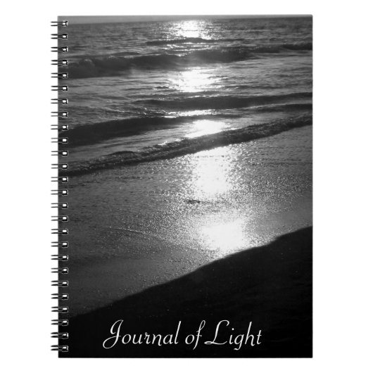 Journal of Light BW Ocean Sunset Notitieboek (Voorkant)