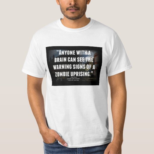 Journal of the Undode: Zombie Quote-shirt (Mannen) T-shirt (Voorkant)