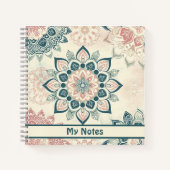 JOURNAL Pastel Mandala aangepast notitieboek (Voorkant)