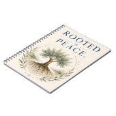 Journal voor mindfulness 'Geworteld in vrede' Notitieboek (Linkerzijde)