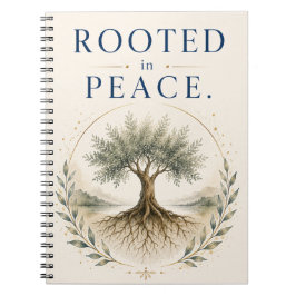 Journal voor mindfulness 'Geworteld in vrede' Notitieboek