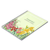 Journal Warme Kleur Bloemen van de bloemenlente Notitieboek (Linkerzijde)