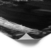 Journaling alleen in de bossen B&W foto Poster (Hoek)