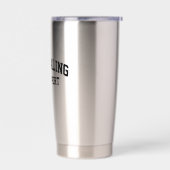 Journaling is mijn sport geïsoleerde drinkbeker (Links)