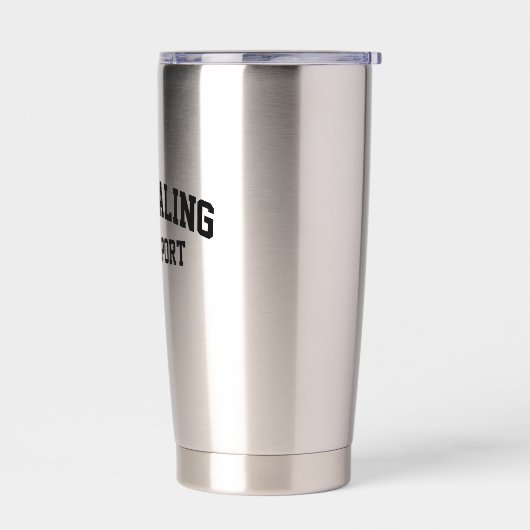 Journaling is mijn sport geïsoleerde drinkbeker (Links)