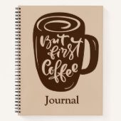 Journaling met koffie notitieboek (Voorkant)