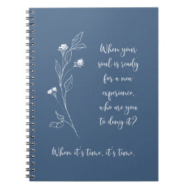 Journaling Prompt voor zelfreflectie Dusty Blue Notitieboek