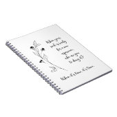 Journaling Prompt voor zelfreflectie zwart wit Notitieboek (Rechterzijde)