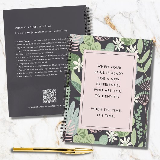 Journaling Prompts voor Self-Discovery Botanical Notitieboek