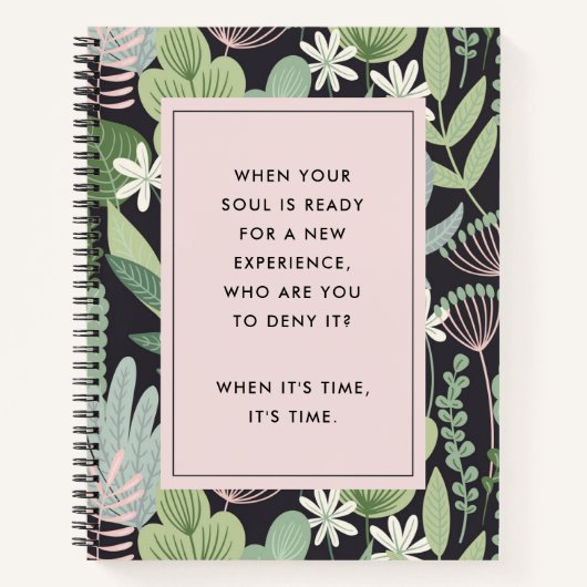 Journaling Prompts voor Self-Discovery Botanical Notitieboek (Voorkant)