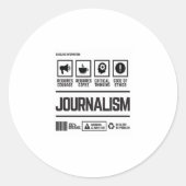 journalism ronde sticker (Voorkant)