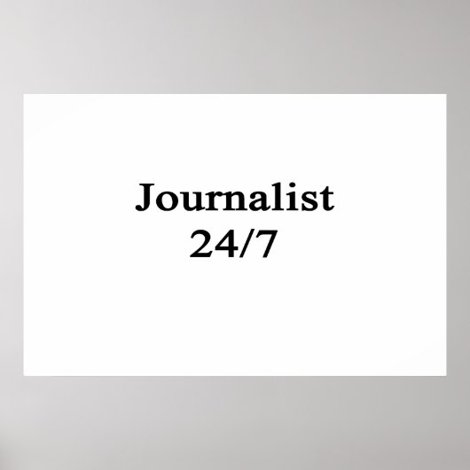 Journalist 24/7 poster (Voorkant)