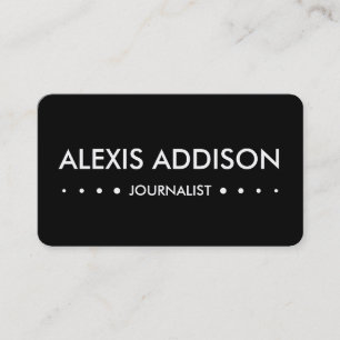 JOURNALIST 4stippen Visitekaartje