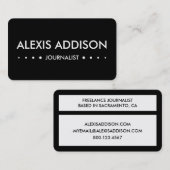 JOURNALIST 4stippen Visitekaartje (Voorkant / Achterkant)