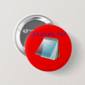 Journalist Badge Ronde Button 5,7 Cm (Voorkant /achterkant)