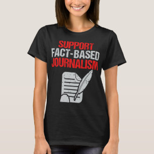 Journalist citeert journalistiek verslaggever schr t-shirt